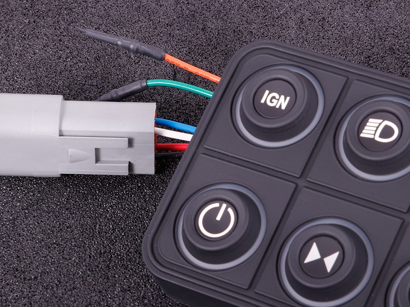 CAN keypad (8 keys) multi colour LED