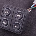 CAN keypad (4 keys) multi colour LED