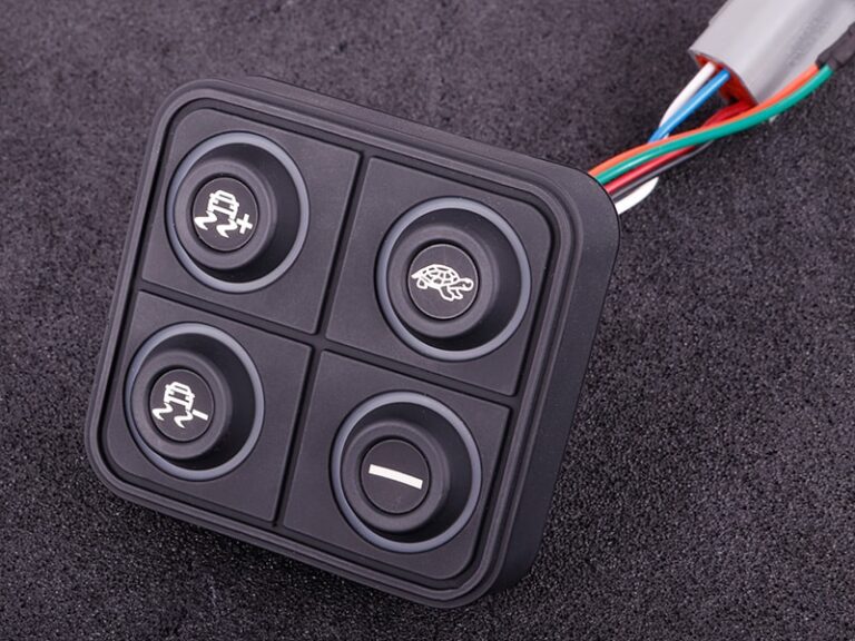 CAN keypad (4 keys) multi colour LED