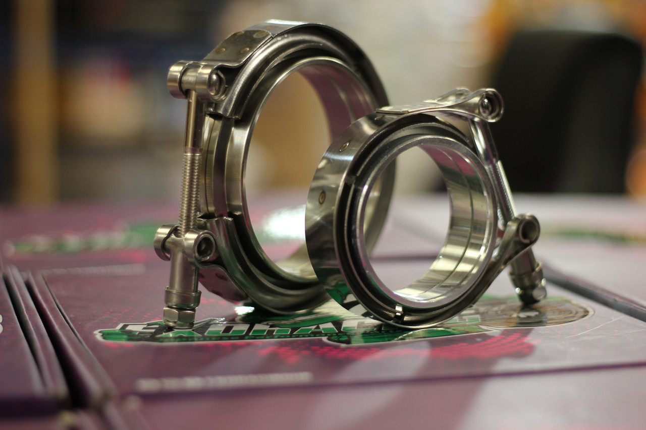 Exoracing Stainless Steel V-Band Clamp With Flanges