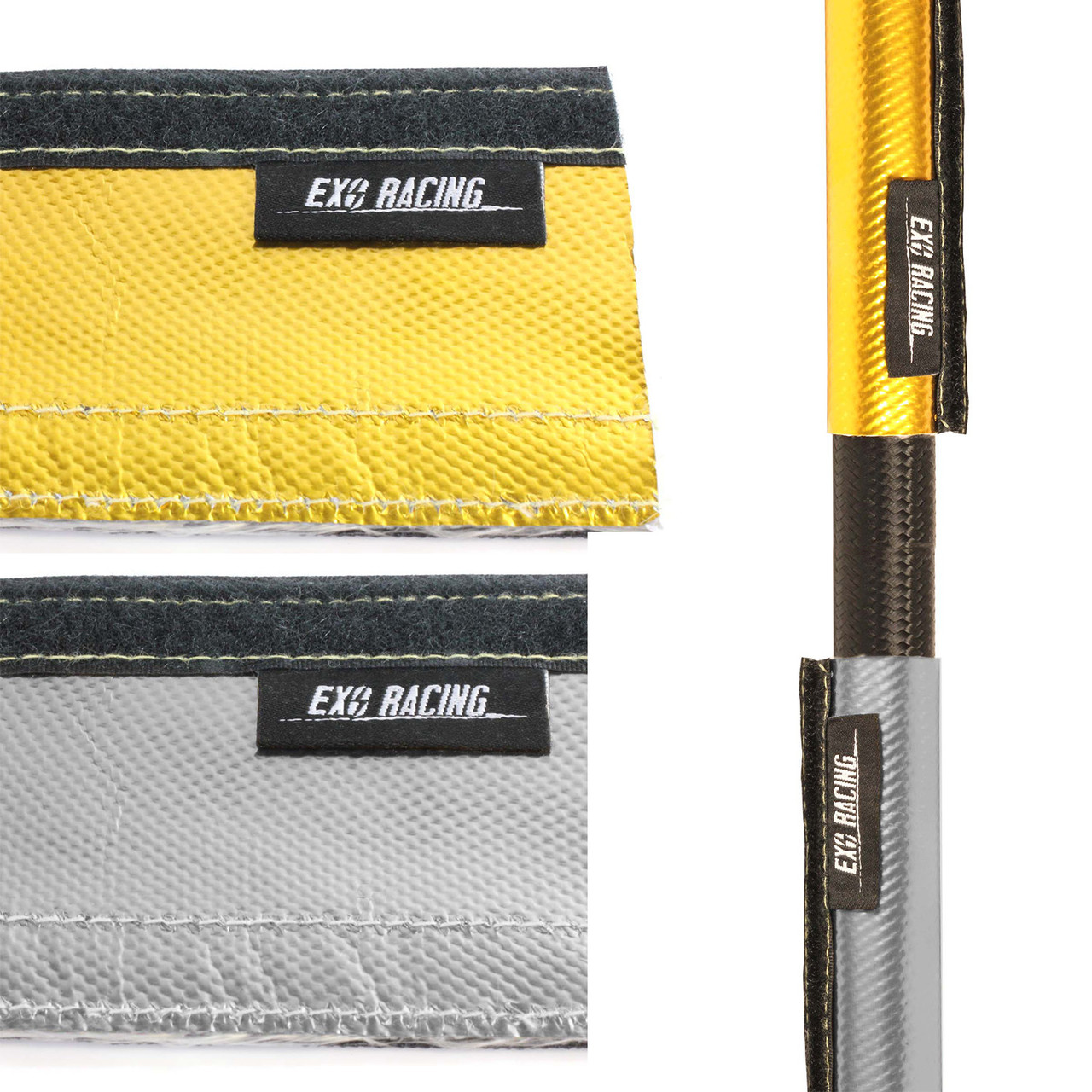 Exoracing Gold and Silver Velcro Heat Sleeve 0.5m